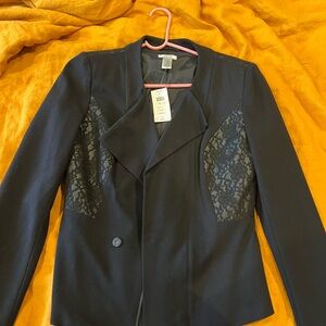 Caché Black Lace Women's blazer